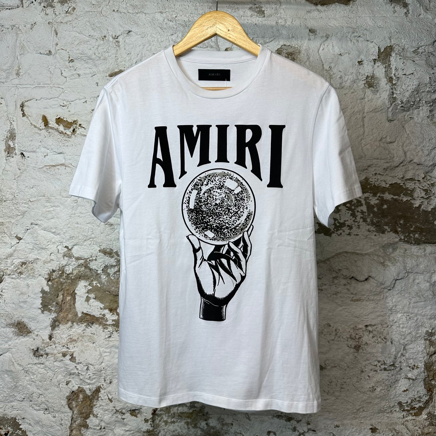 Amiri Hand Globe T-shirt White Sz S