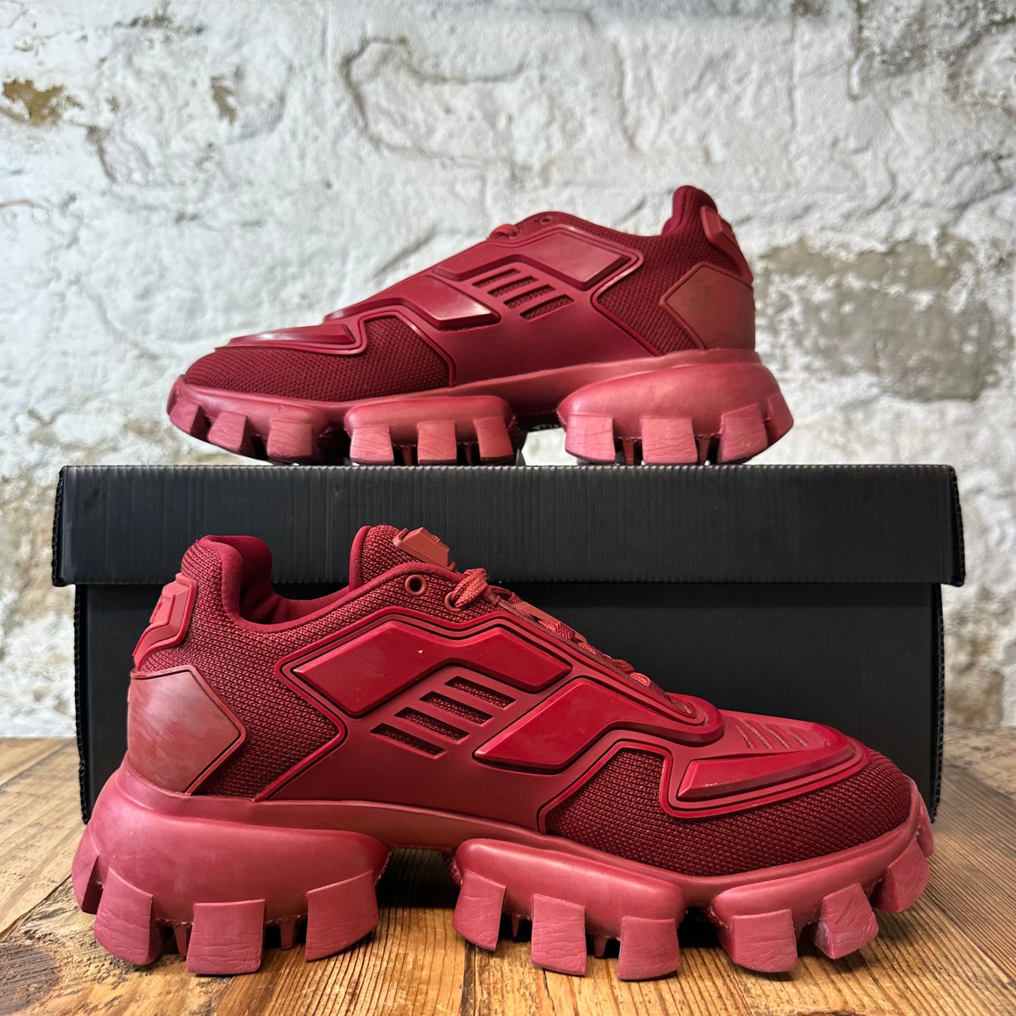 Prada Cloudbust Thunder Maroon Sneaker Sz 6