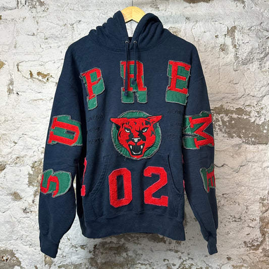 Supreme Panther Hoodie Navy Sz M