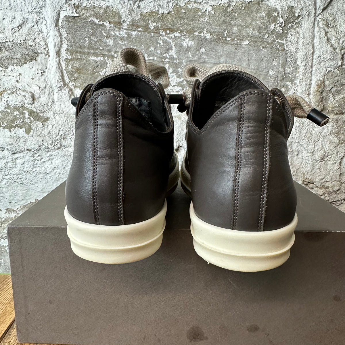 Rick Owens Jumbo Lace Dark Dust Milk Sneaker Sz 10 (43)