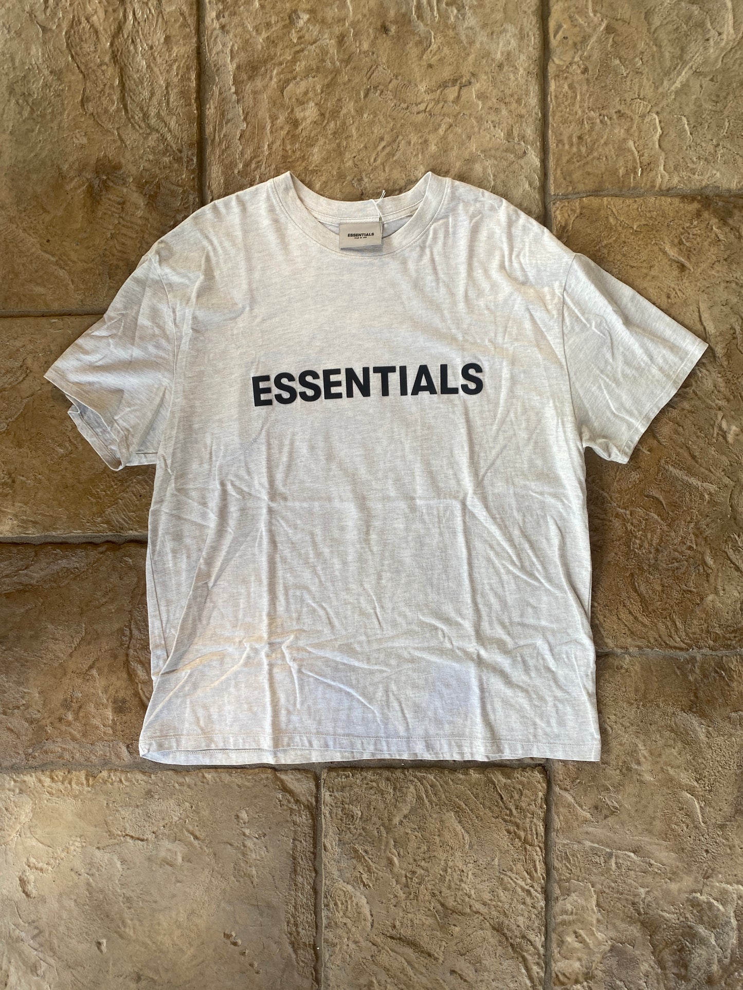 Fear of God Essentials Oatmeal T-Shirt Sz M