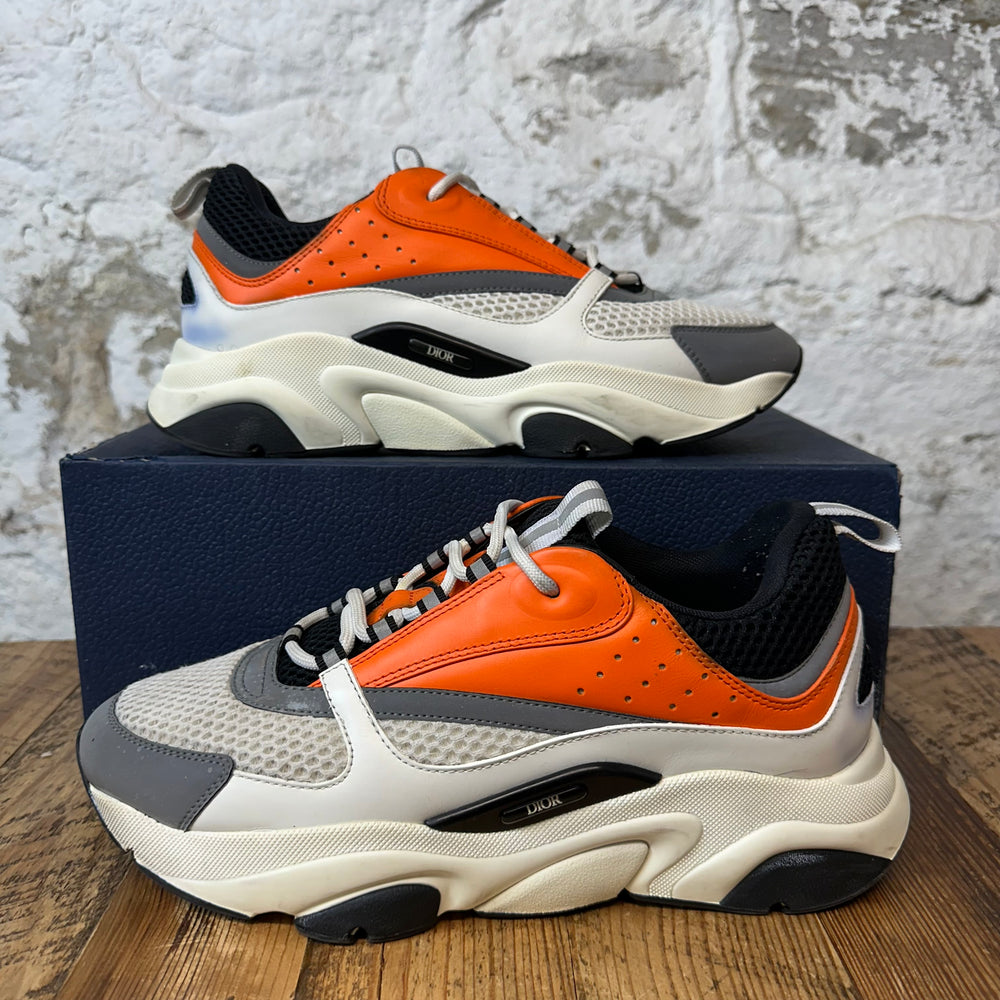 Dior B22 Orange Black White Sneaker Sz 10 (43)