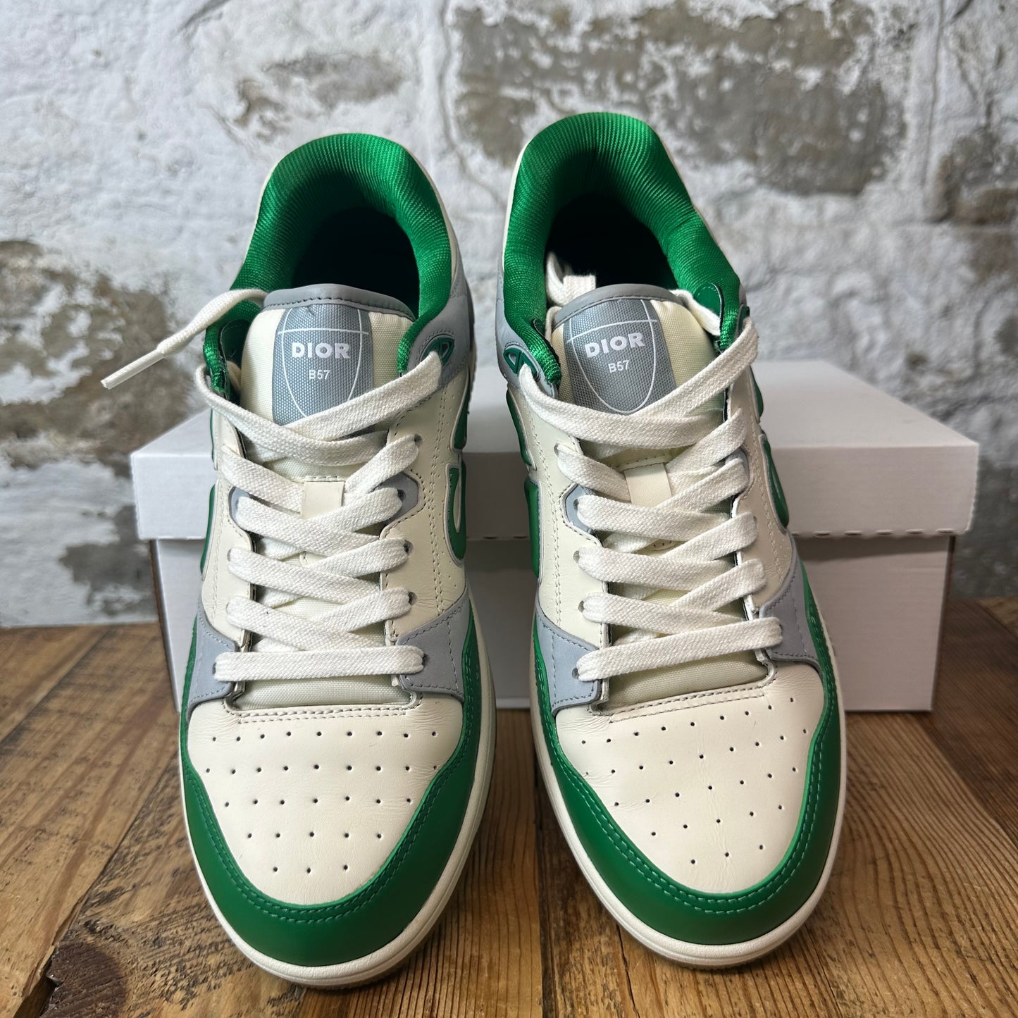 Dior B57 Green White Grey Oblique Sneaker Sz 9 (42)