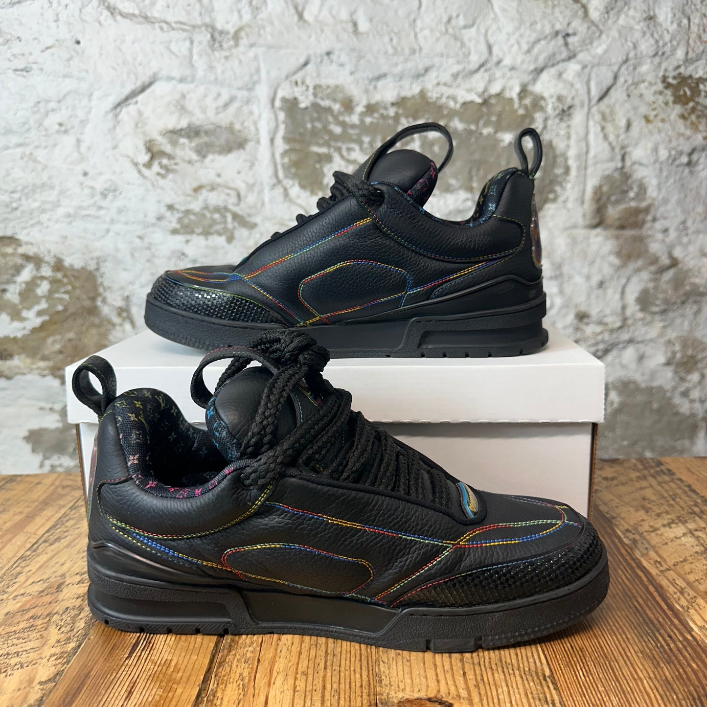 Louis Vuitton Multicolor Black Skate Sneaker Sz 9.5 (8LV)