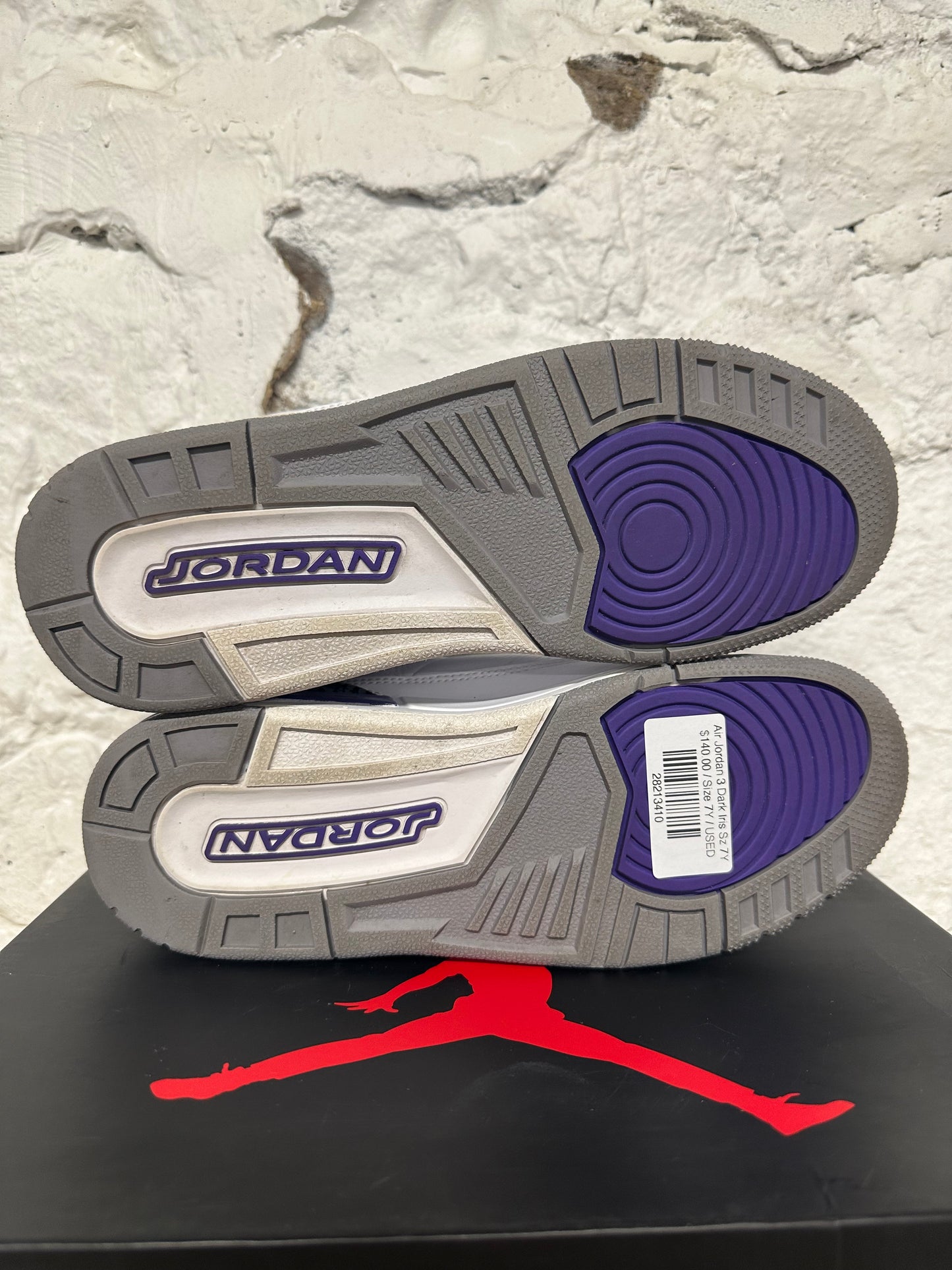 Air Jordan 3 Dark Iris Sz 7Y