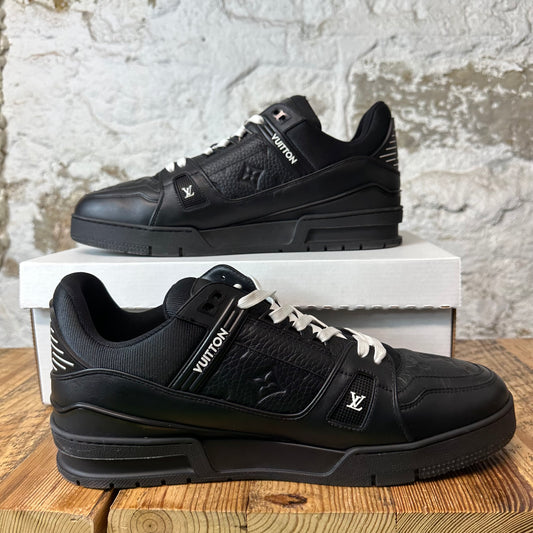 Louis Vuitton Triple Black Trainer Sneaker Sz 11.5 (10LV)
