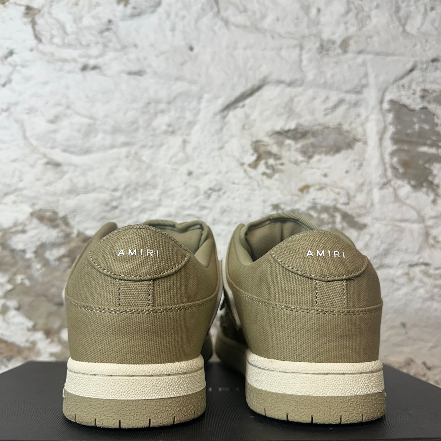 Amiri Green Canvas Chunky Skeleton Sneaker Sz 12 (45)