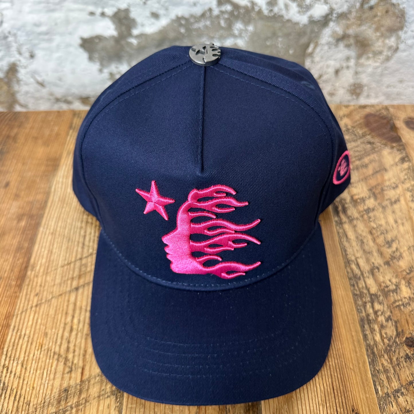 Hellstar OG Logo Navy Snapback Hat