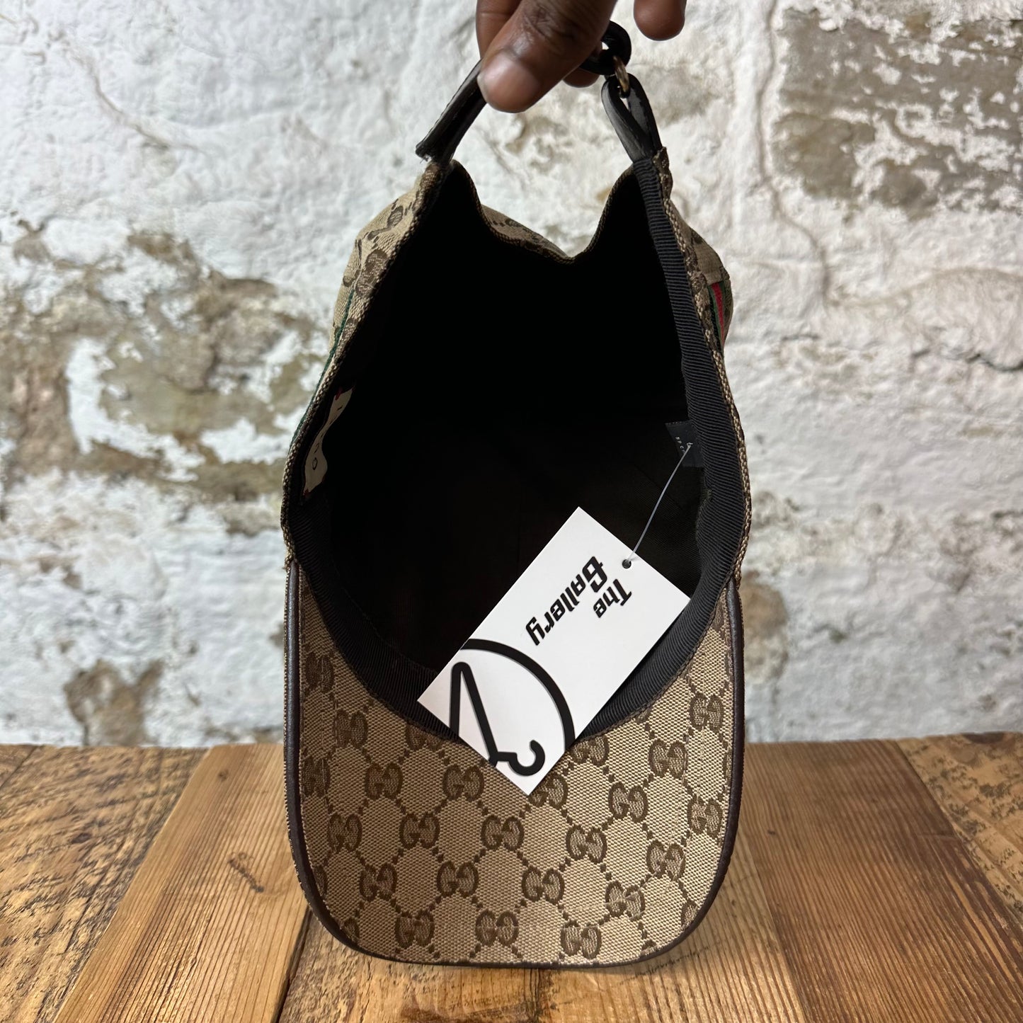 Gucci Tan GG Monogram Hat Sz L