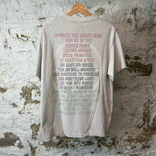 Saint Michael Ape T-shirt Light Gray Sz S