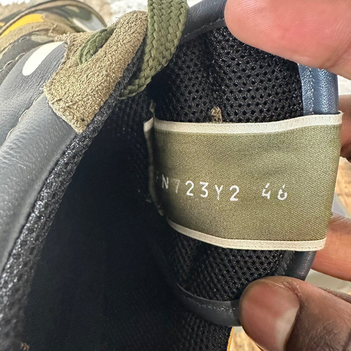 Valentino Green Camo Yellow Rock Runner Sneaker Sz 13 (46) DS