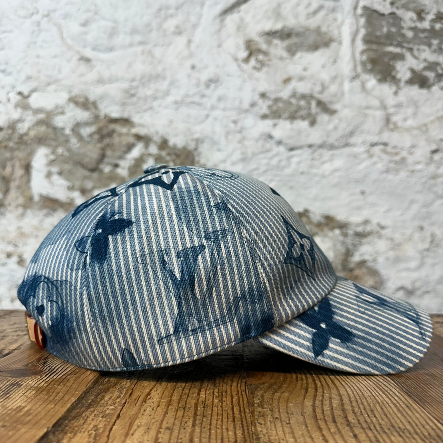 Louis Vuitton Hickory Stripes Monogram Hat Sz (60)