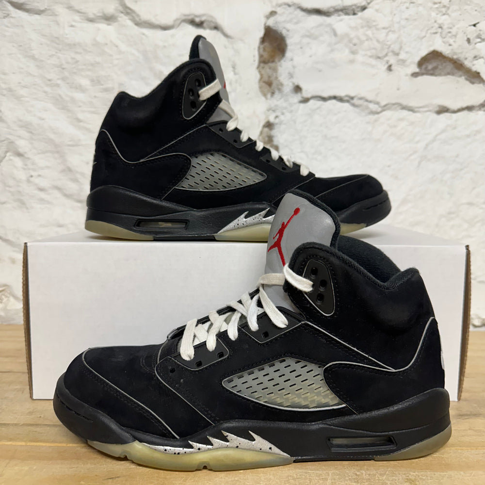 Air Jordan 5 Black Metallic Sz 6.5Y