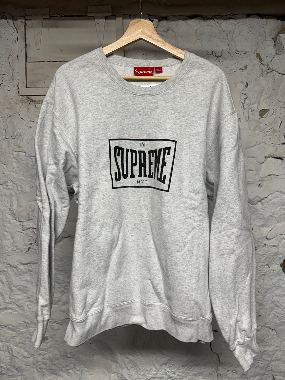 Supreme Everlast Grey Crewneck Sz XL