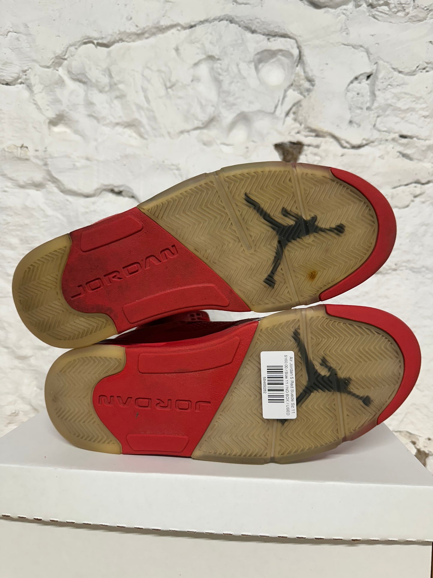 Air Jordan 5 Red Suede Sz 11