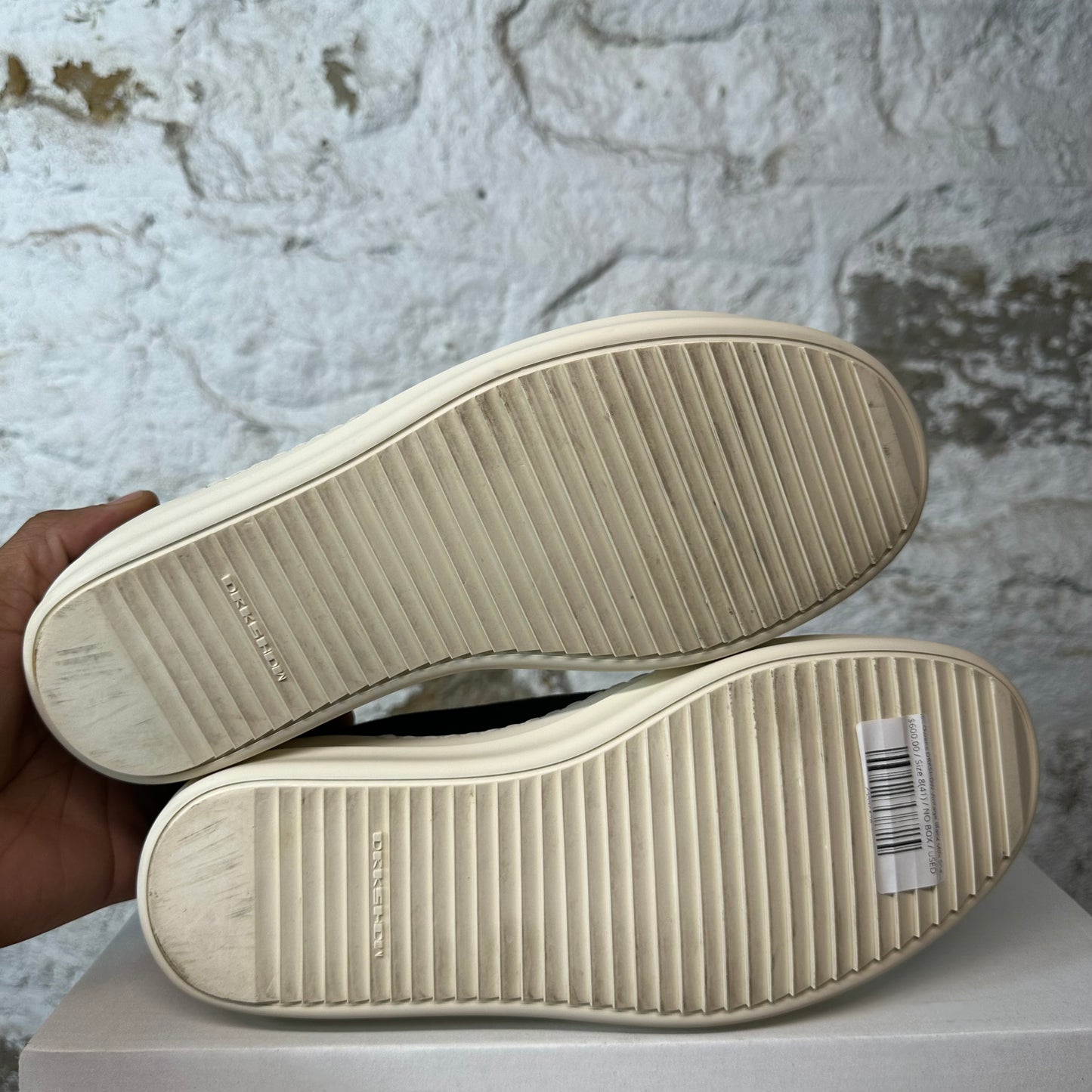 Rick Owens DRKSHDW Vintage Black Milk Sneaker Sz 8 (41)