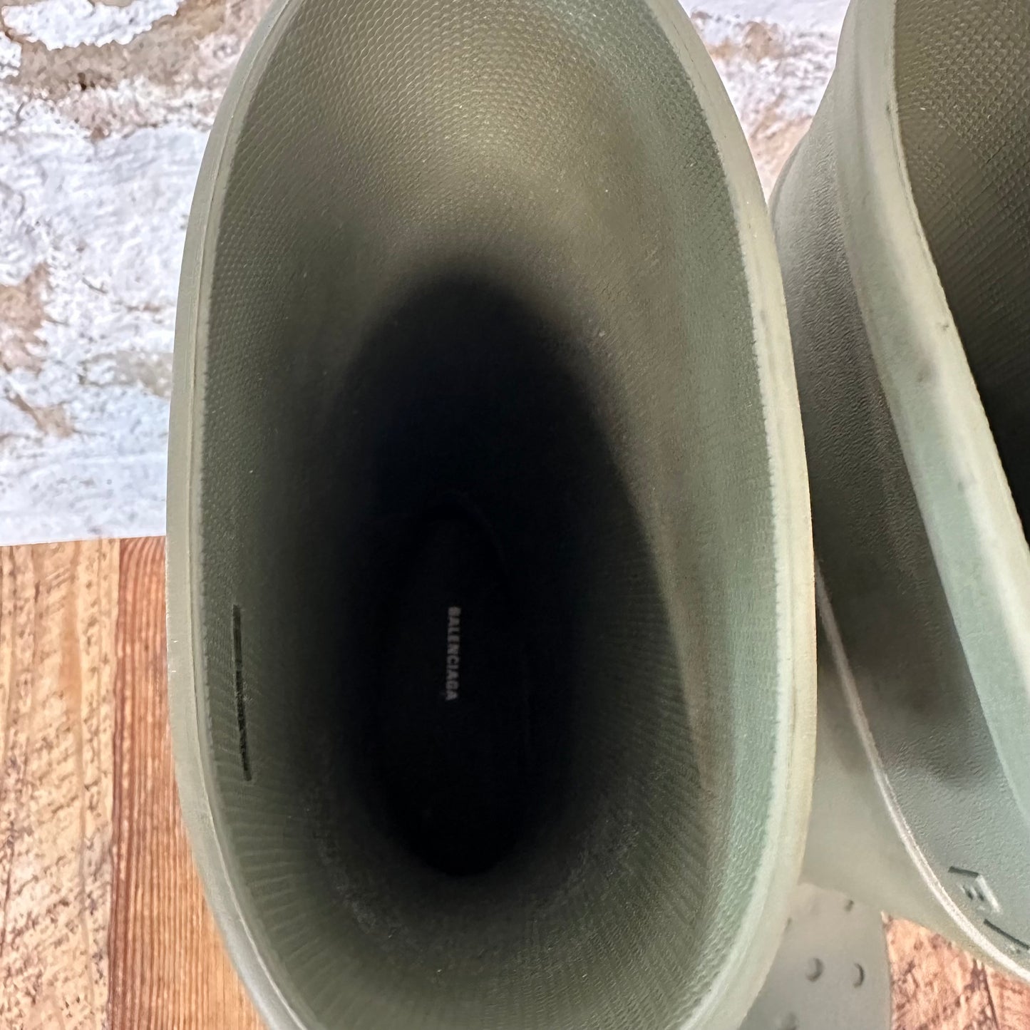 Balenciaga Croc Boot Green Sz 8 (41) No Box