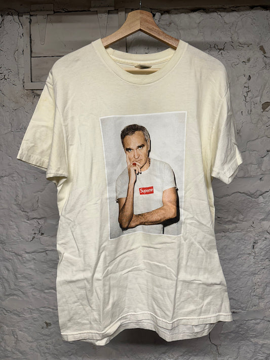 Supreme Morrissey White T-Shirt Sz L