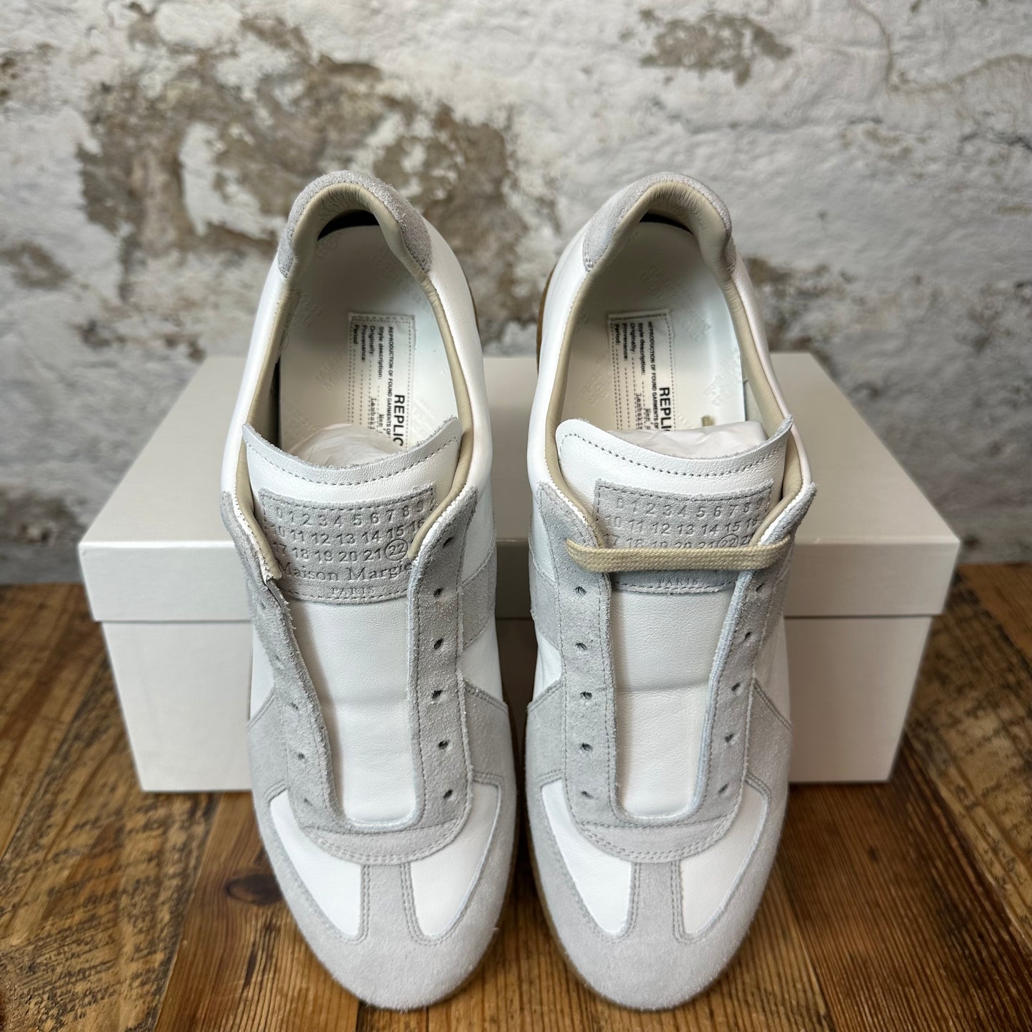 Maison Margiela Replica Grey White Sneaker Sz 9 (42) DS