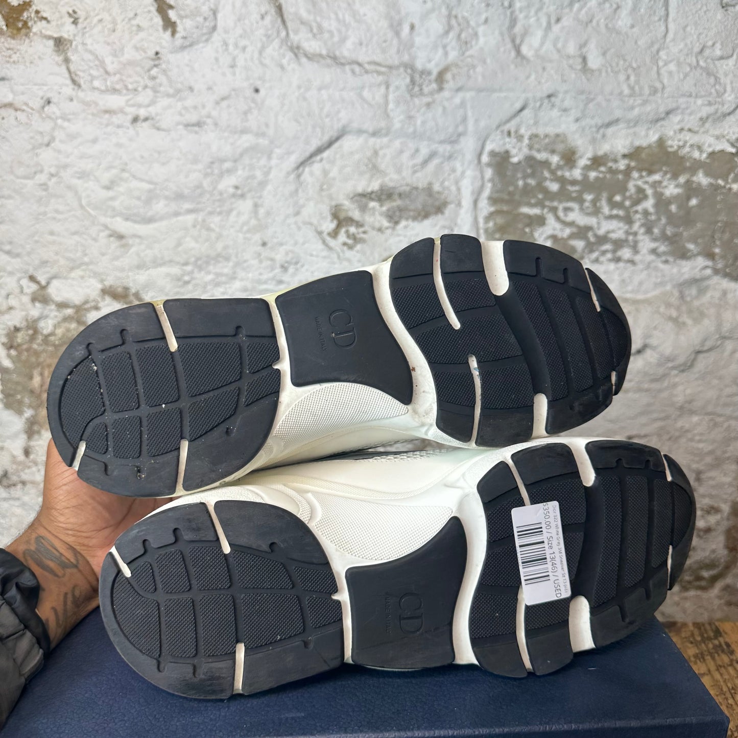 Dior B22 White Grey 3M Sneaker Sz 13 (46)