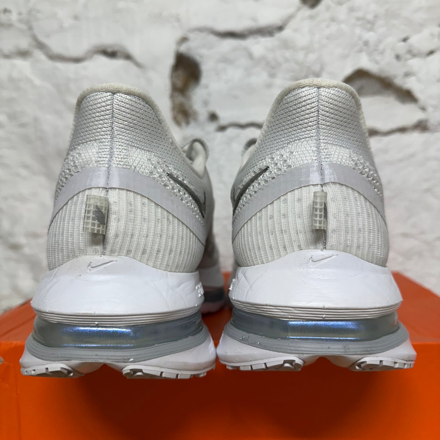 Nike Pegasus Premium White Metallic Silver Sz 12