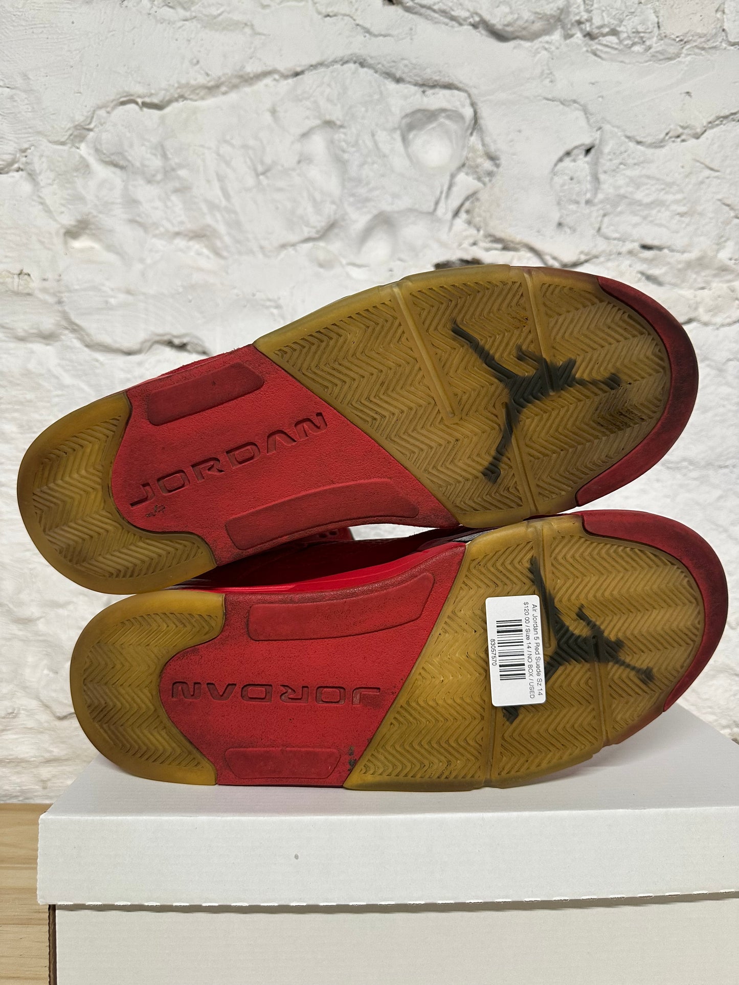 Air Jordan 5 Red Suede Sz 14