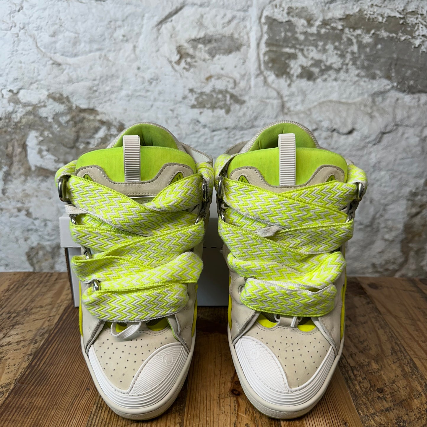 Lanvin Curb Yellow Grey White Sneaker Sz 10 (43)