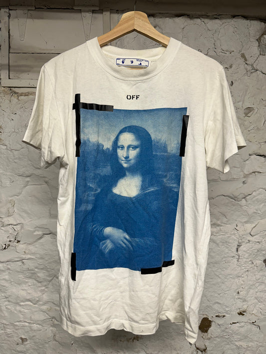 Off-White Mona Lisa White T-Shirt Sz XS