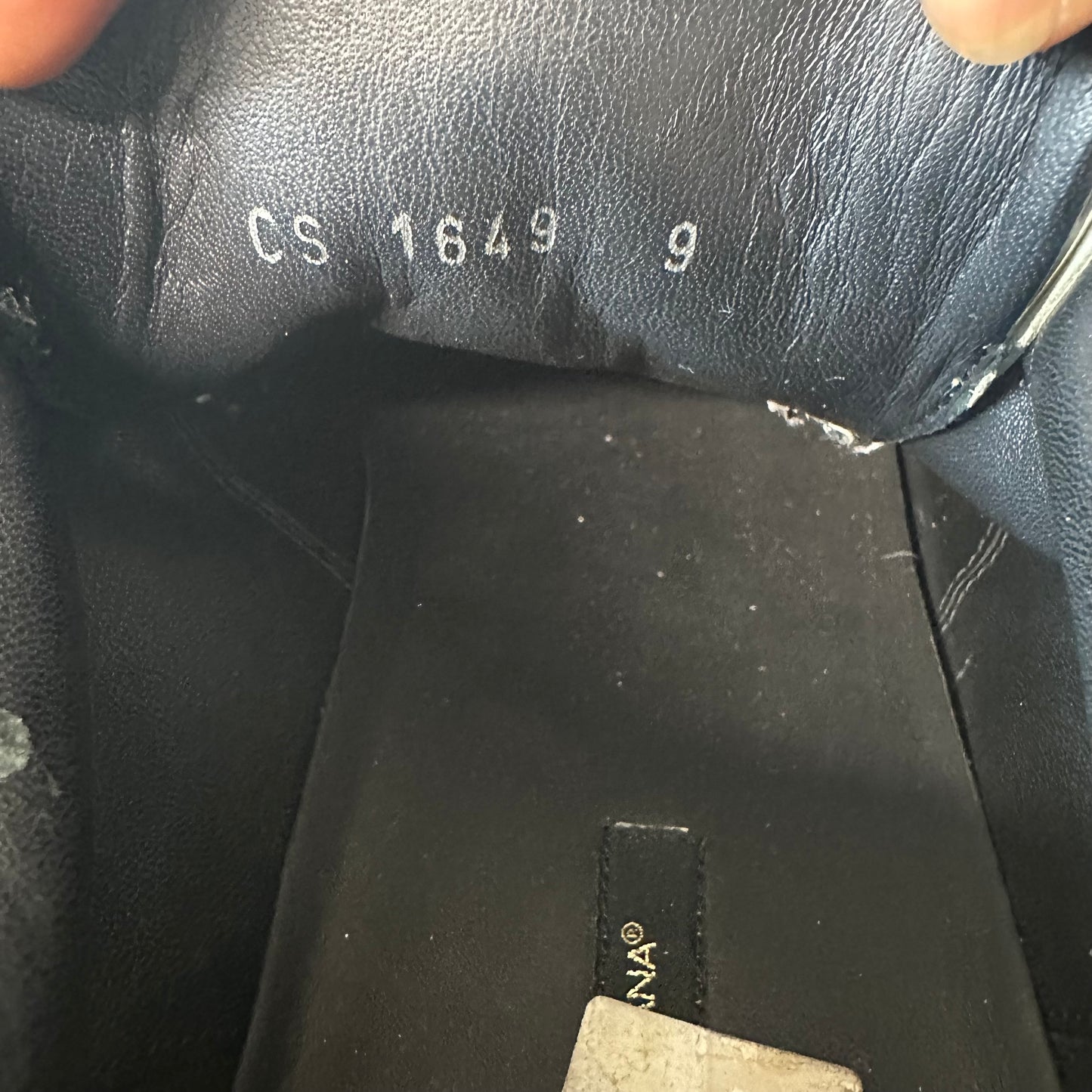 Dolce Gabbana Super King Black White Gold Sneaker Sz 9 No Box