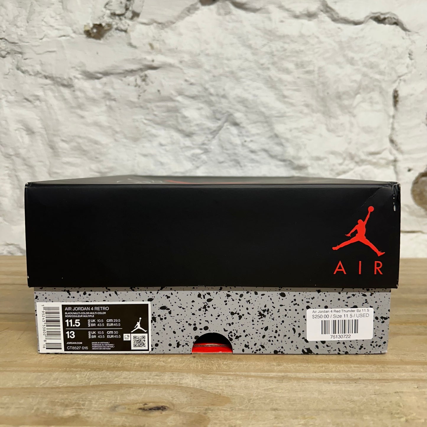 Air Jordan 4 Red Thunder Sz 11.5