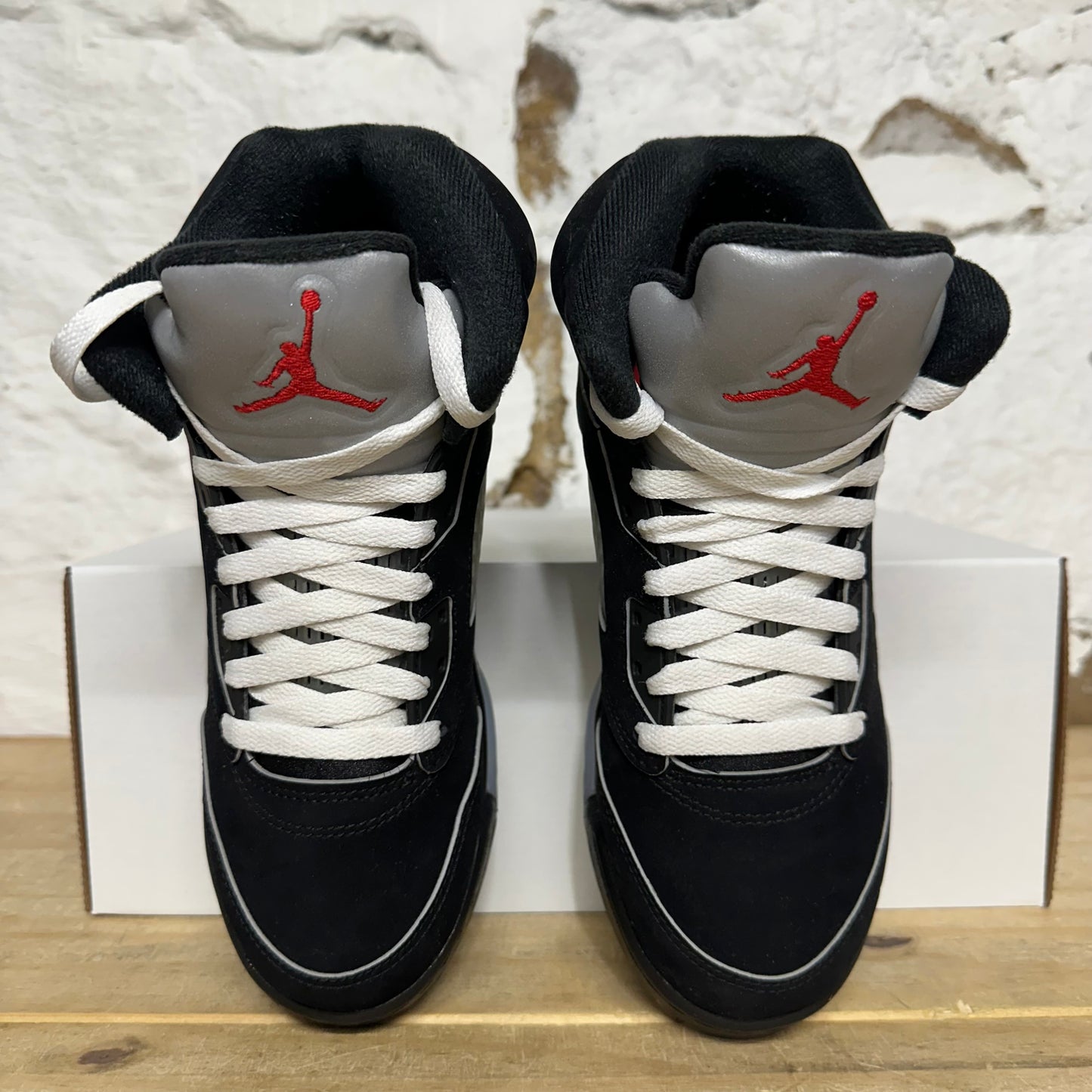 Air Jordan 5 Black Metallic Reimagined Sz 5.5Y