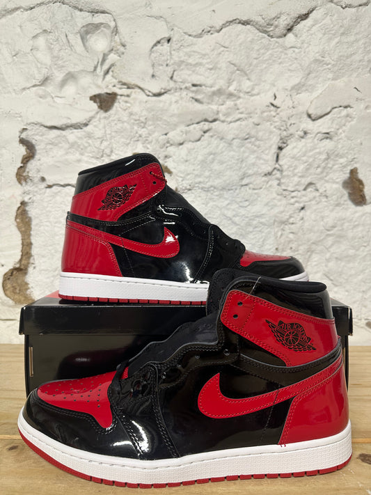 Air Jordan 1 High Patent Bred Sz 12.5 DS