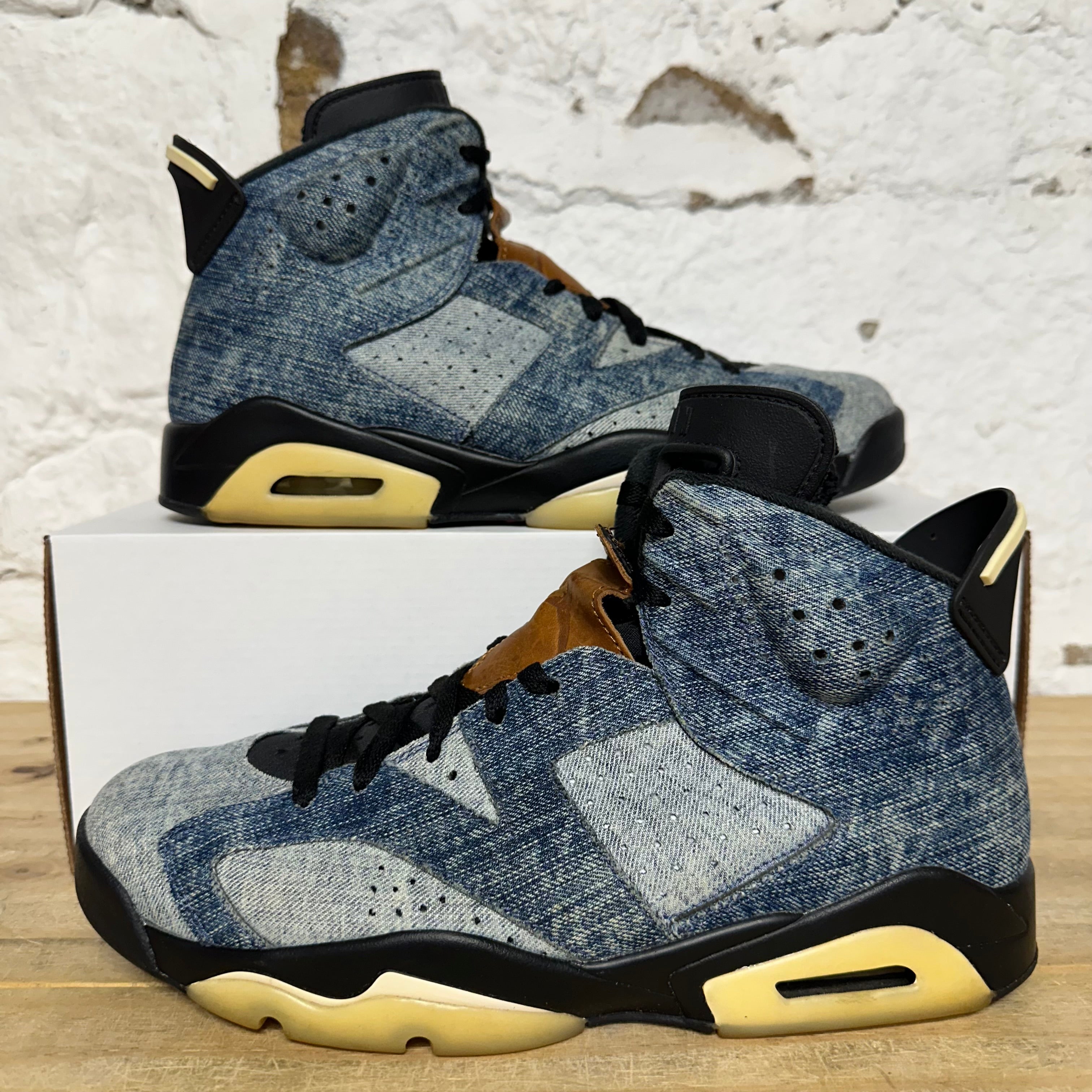 Air Jordan 6 Washed Denim Sz 10