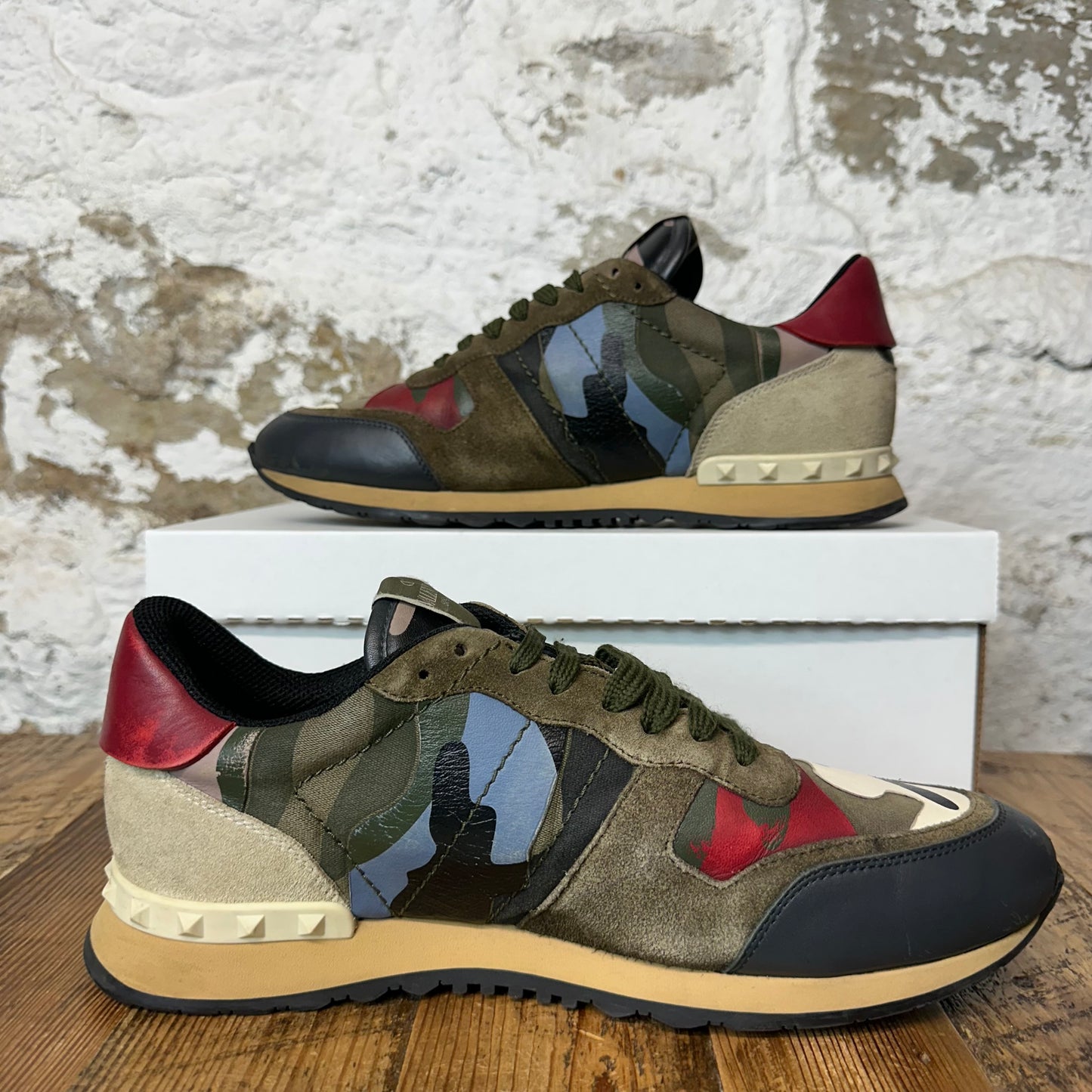 Valentino Multi Camo Rock Runner Sneaker Sz 10 (43) No Box