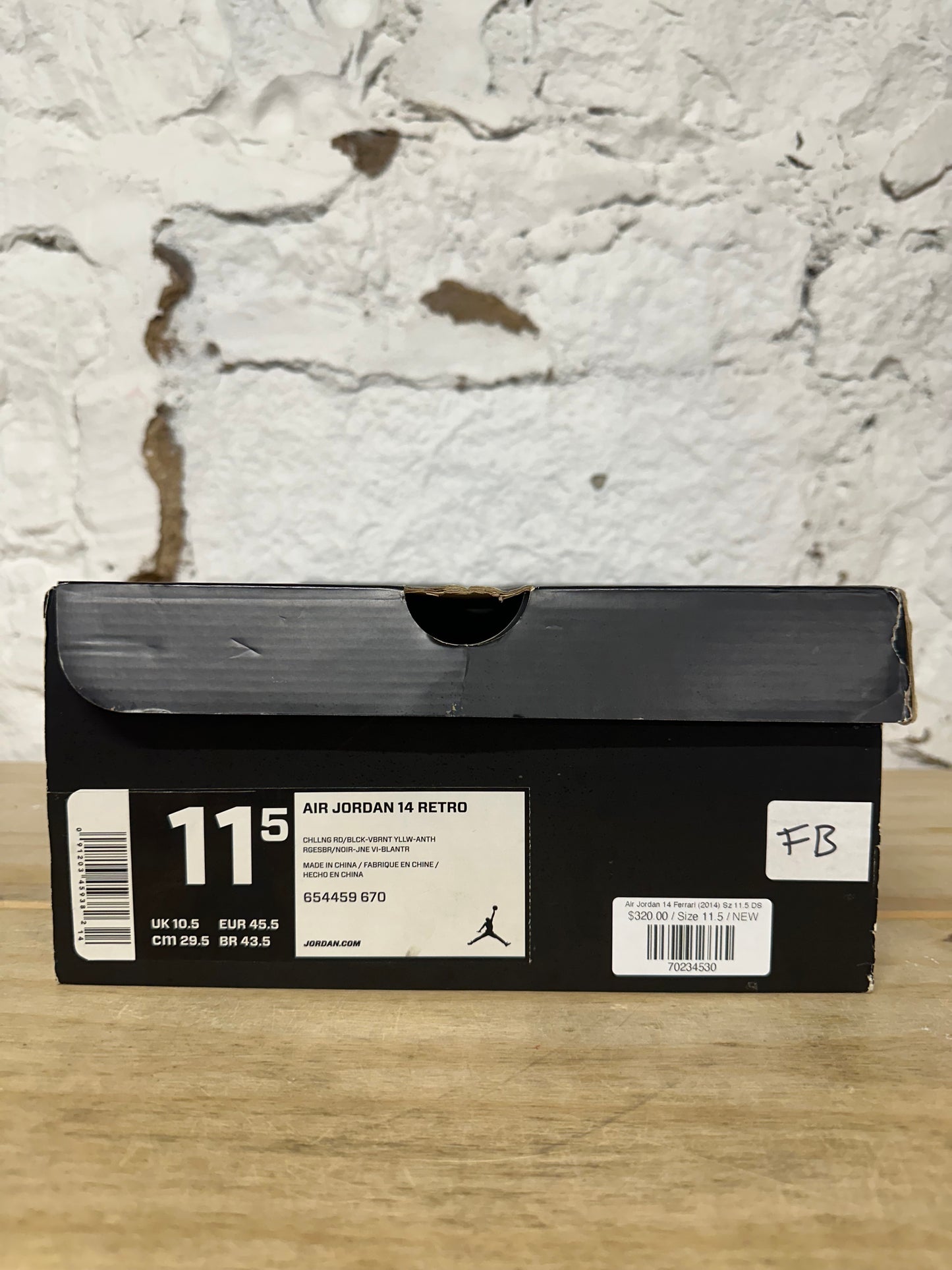 Air Jordan 14 Ferrari (2014) Sz 11.5 DS