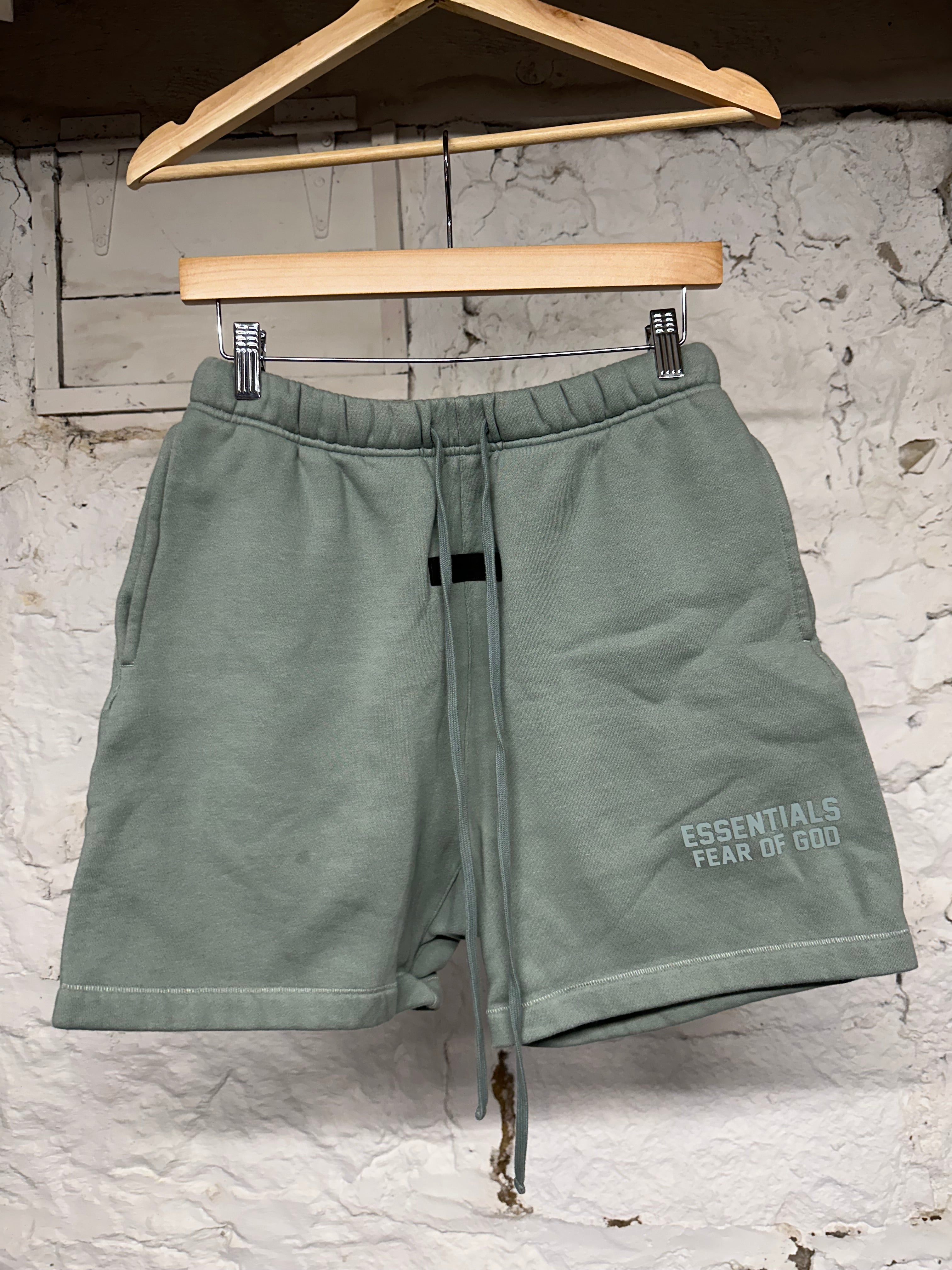 Fear of God Essentials Teal Green Shorts Sz XS