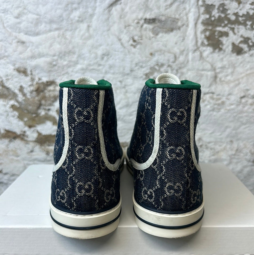 Gucci New Denim High Sneaker Sz 13 No Box