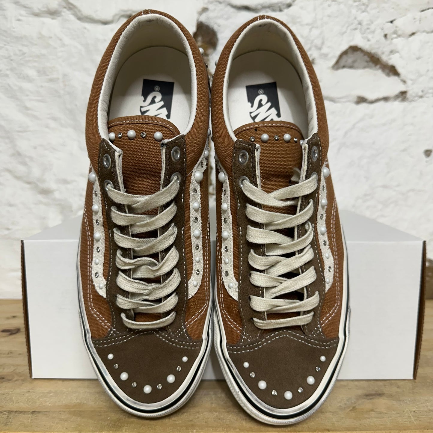 Vans LX Old Skool 36 Pearlized Pack Vintage Cocoa Brown Sz 10.5