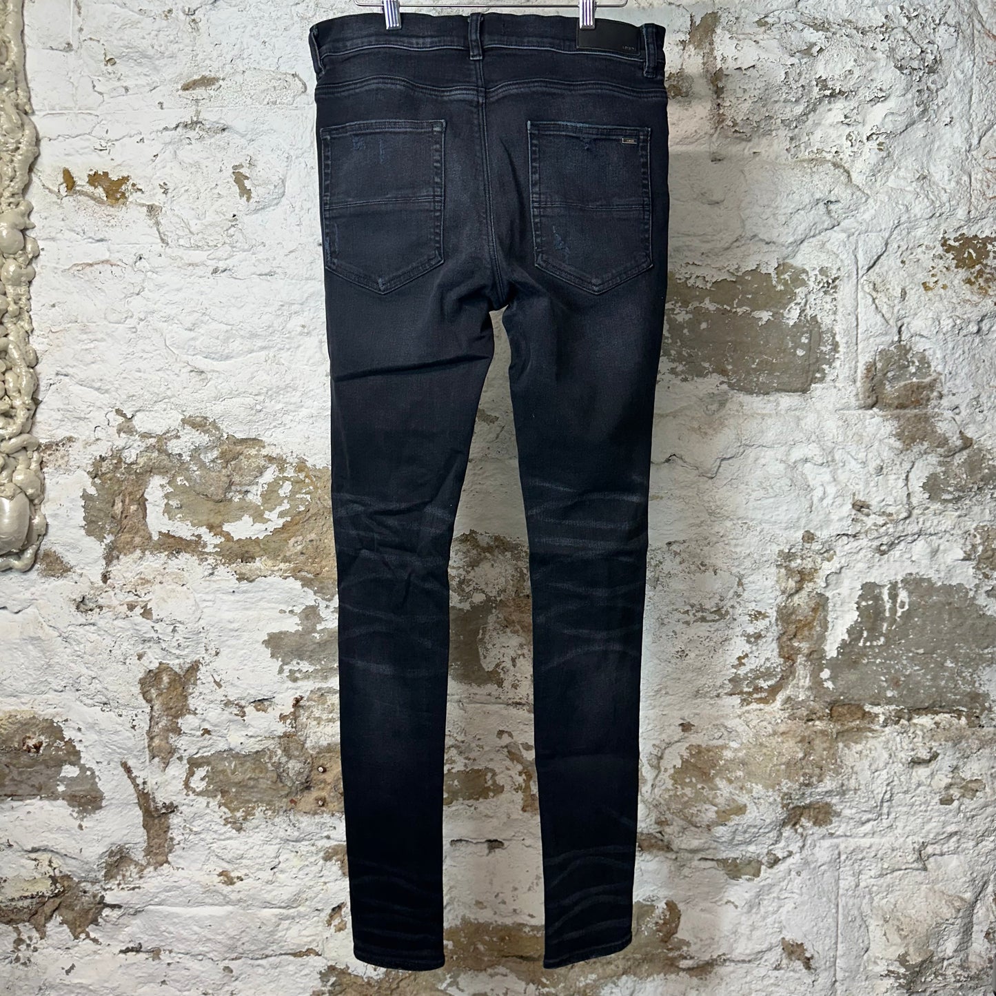Amiri MX1 Red Tie Dye Thrasher Black Denim Jeans Sz 34
