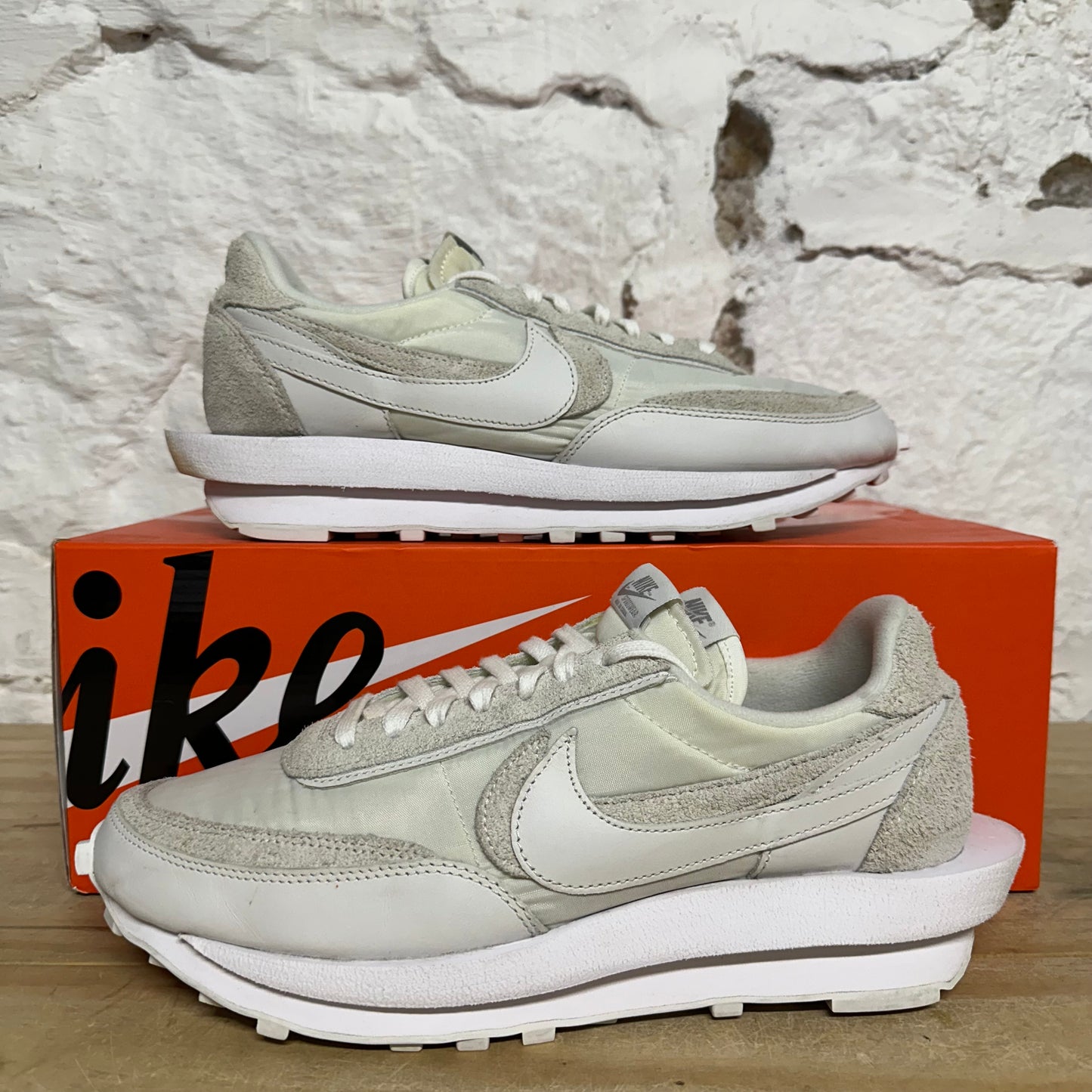 Nike LD Waffle Sacai White Nylon Sz 10.5