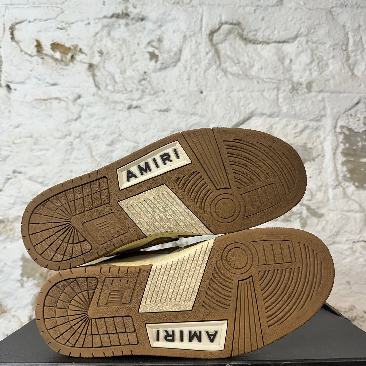 Amiri High Brown Paisley Skeleton White Sneaker Sz 10 (43)