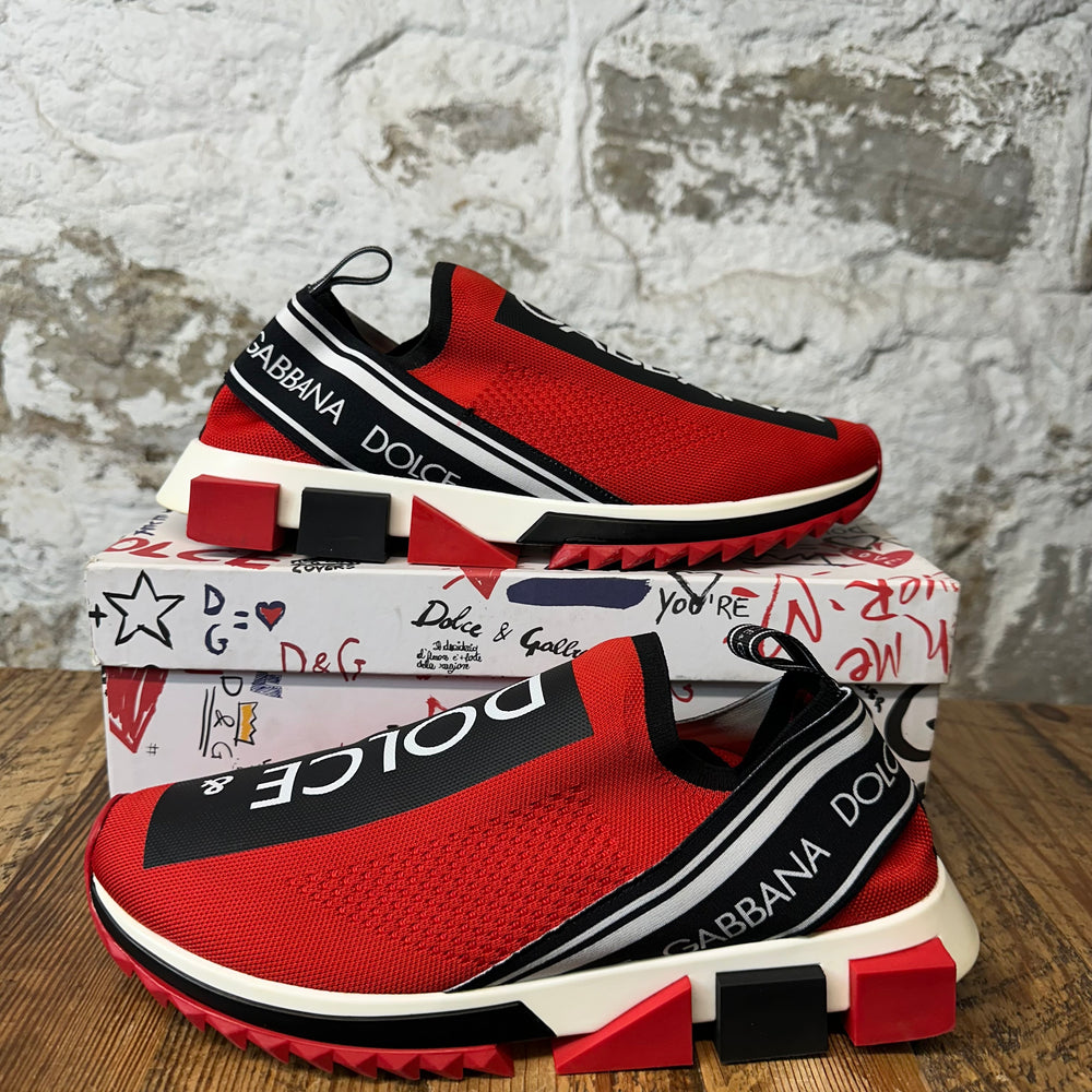 Dolce Gabbana Black White Red Sorrento Sneaker Sz 12 (45)
