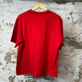 Saint Vanity White Griffin T-shirt Red Sz M