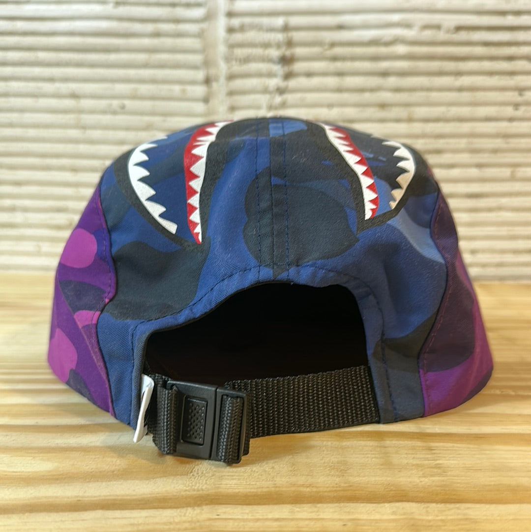 Bape Color Camo Shark Jet Cap Navy Hat