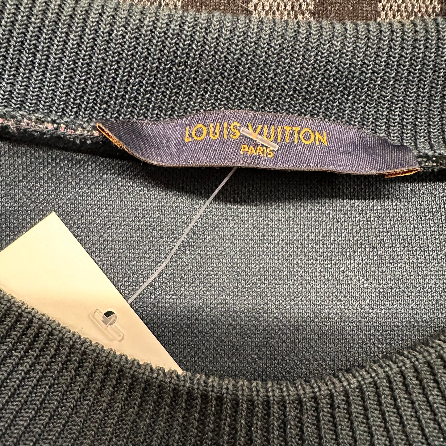 Louis Vuitton Jacquard Pink Monogram Crewneck Sz M