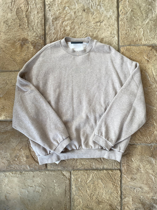 Fear of God Essentials Heather Grey Crewneck Sz L