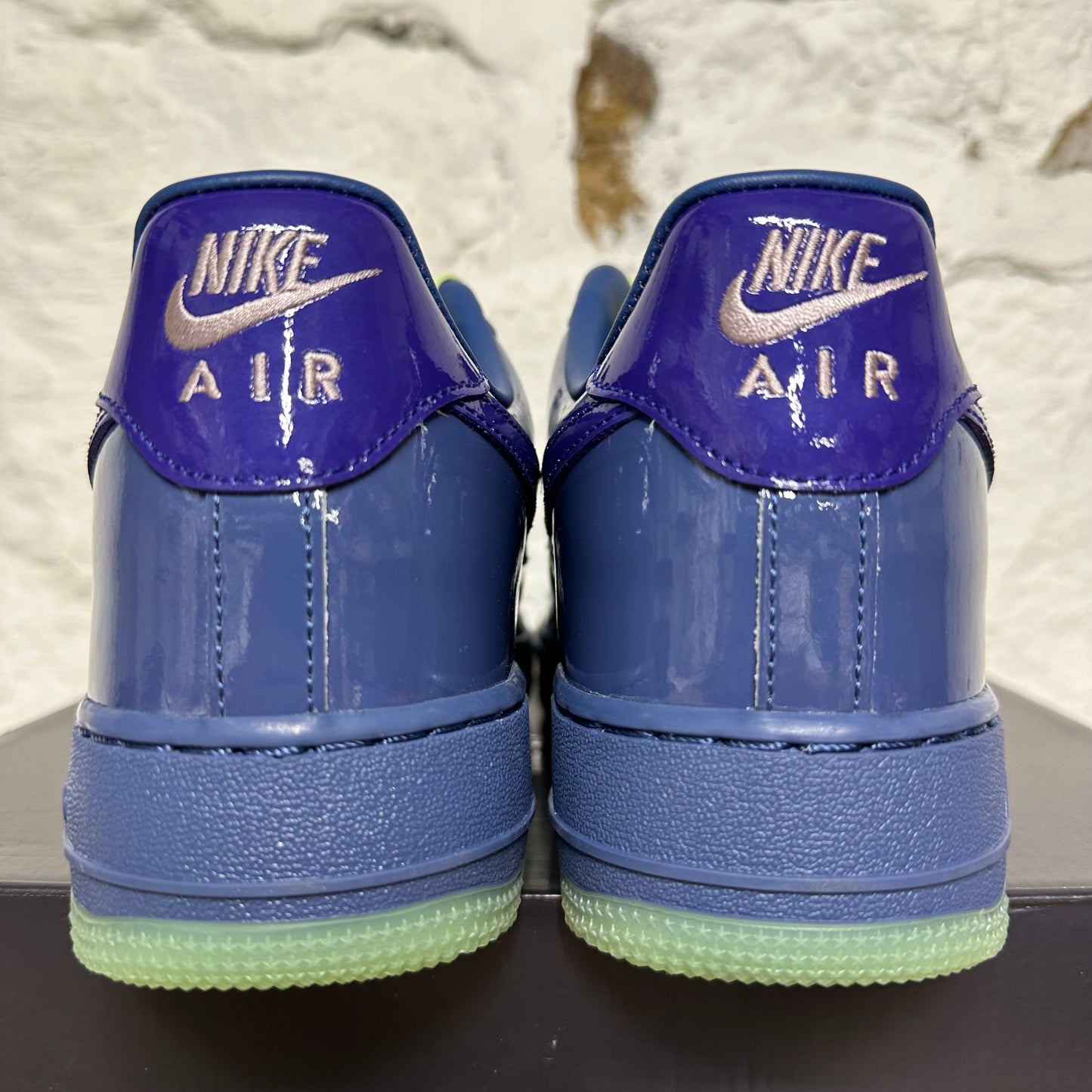 Air Force 1 Low Patent Mystic Navy Grape Ice Sz 11 DS