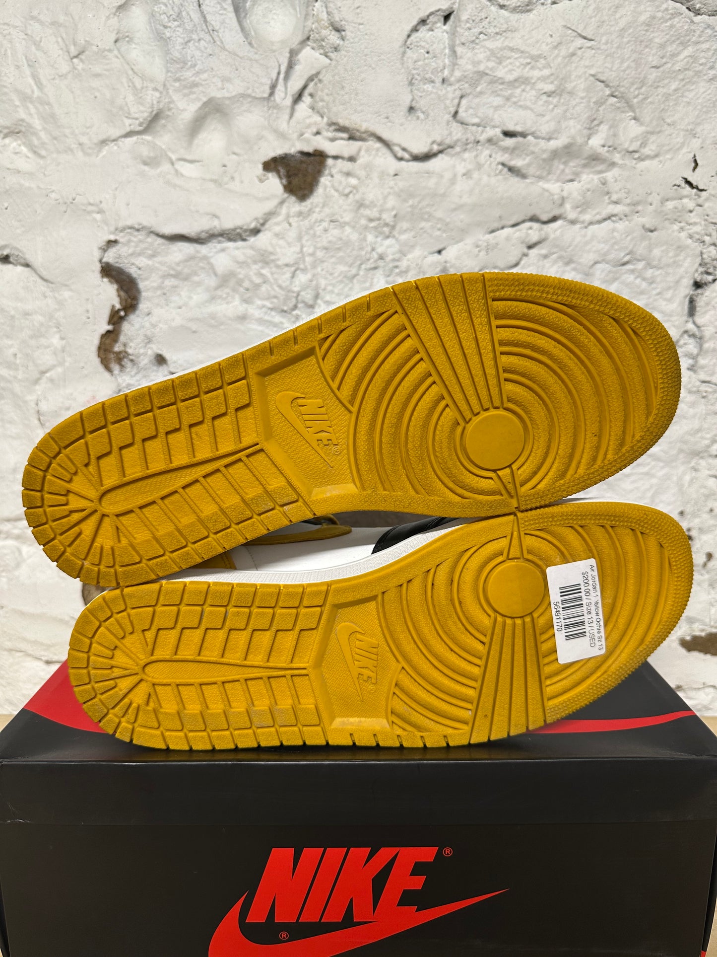 Air Jordan 1 High Yellow Ochre Sz 13