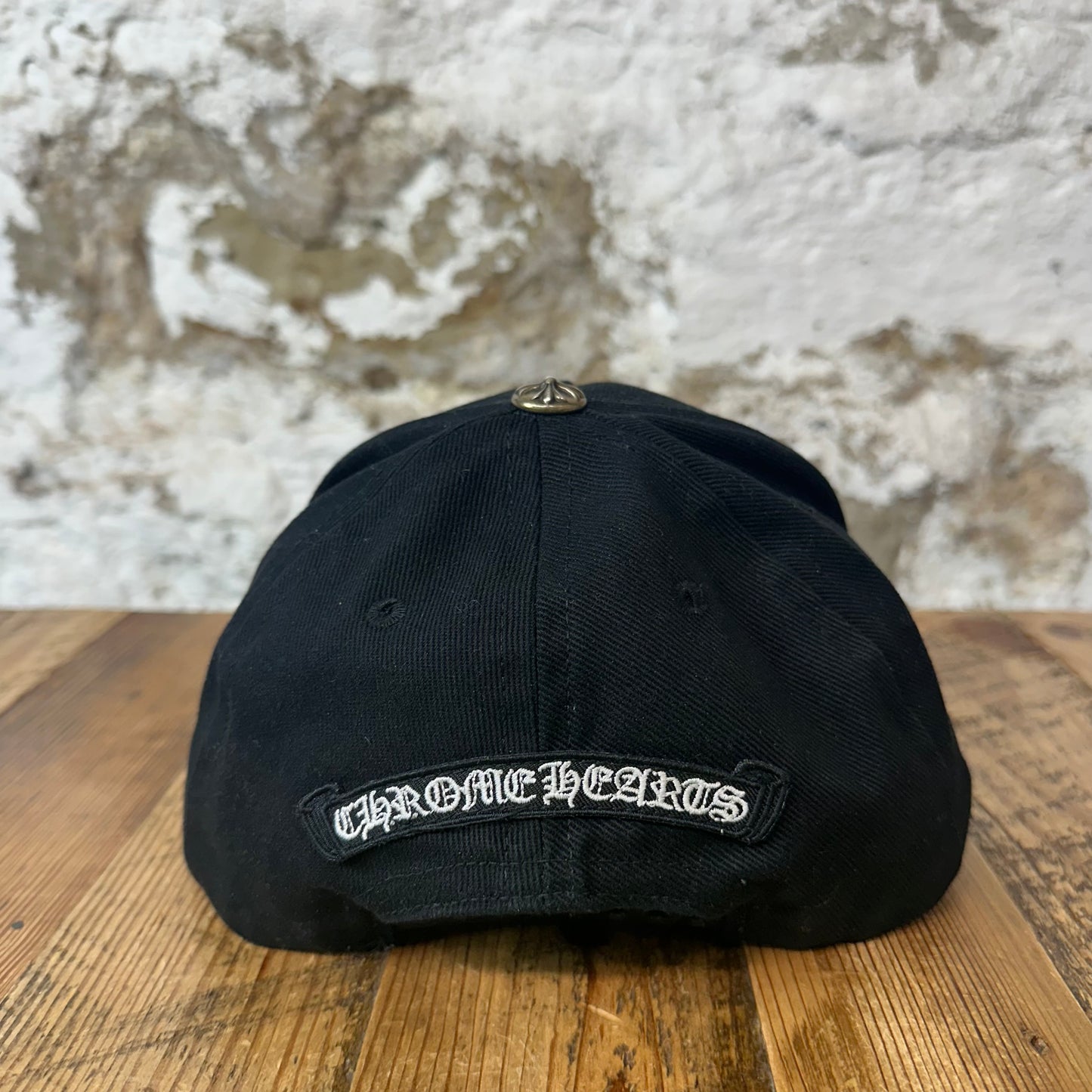 Chrome Hearts Cross Waxed Denim Hat