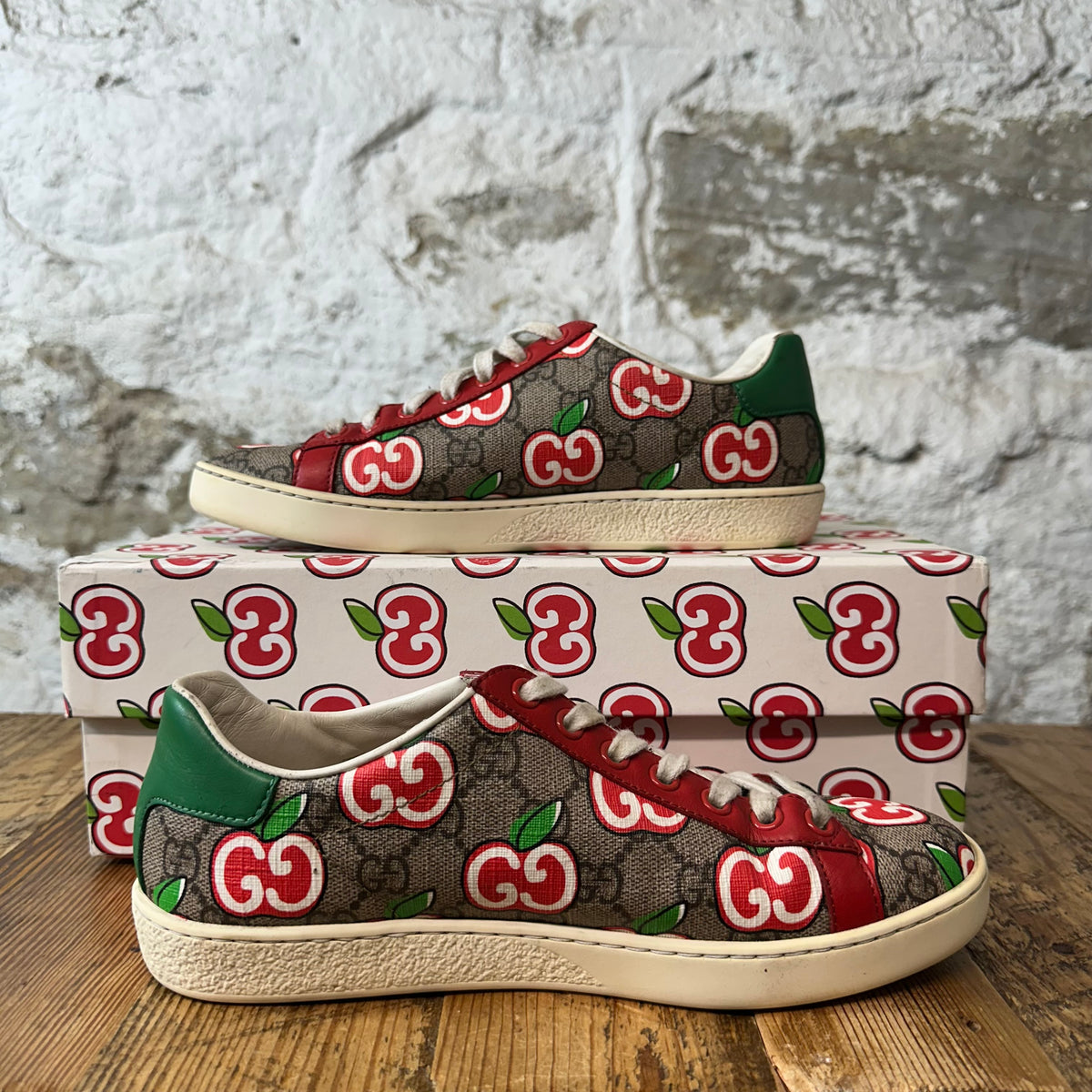Gucci GG Monogram Cherry Ace Sneaker Sz 4 (35.5)